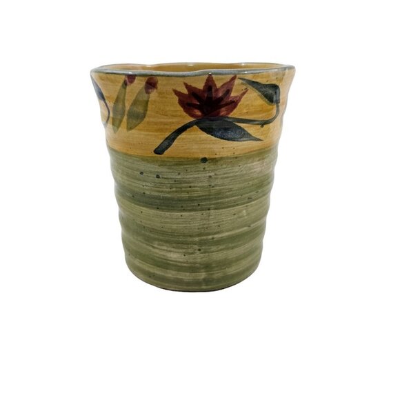 Pier 1 Cup ELIZABETH Hand Painted Stoneware Large 16 Oz Cups – Set of 2 - Picture 7 of 16